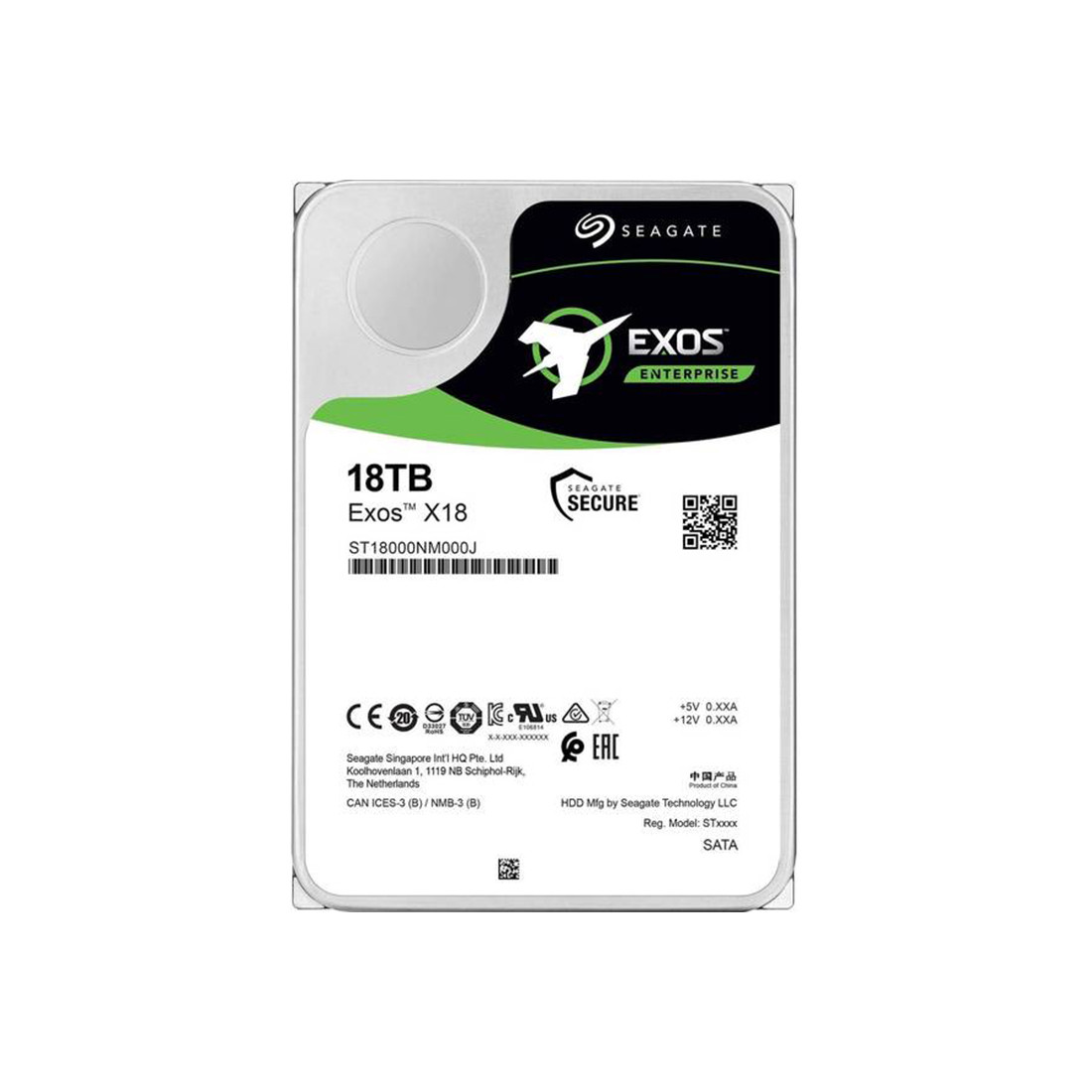 Жесткий диск Seagate Exos X18 ST18000NM000J 18TB SATA3 - фото 1 - id-p112694037