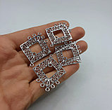 Коннектор или основа под серьги, 23х28мм, фото 2