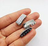 Многорядный разделитель с фианитами, 20х8х6мм, фото 2