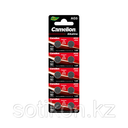 Батарейка CAMELION Alkaline AG5-BP10(0%Hg) 10 шт. в блистере, фото 2