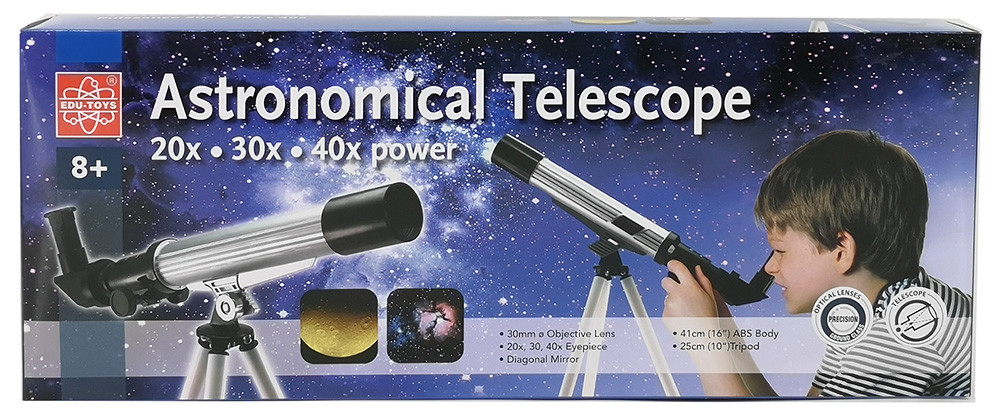 Телескоп игрушечный EDU-TOYS 20x, 30x, 40x