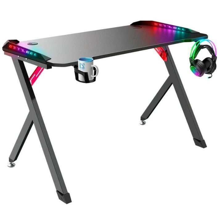 Компьютерный стол Defender Spirit RGB подвес кружки+гарнитуры - фото 2 - id-p112695498