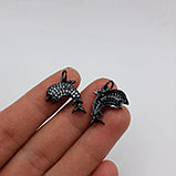 Навеска Дельфин, с фианитами, 20х10мм, фото 2