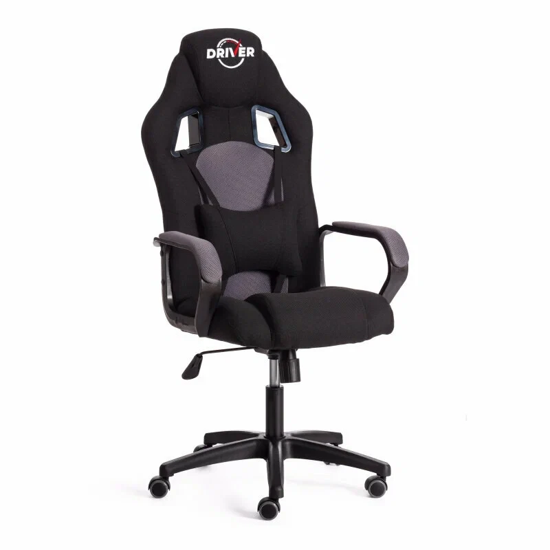 Кресло геймерское TETCHAIR DRIVER (22) ткань, черный/серый, 36-34/TW-21 - фото 1 - id-p112696254
