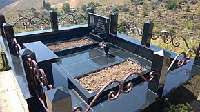 Благоустройство мусульманской могилы гранитной плиткой, фото 2