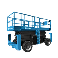 Подъемник самоходный дизельный ножничный с выдвижными платформами SKYER DPL1436