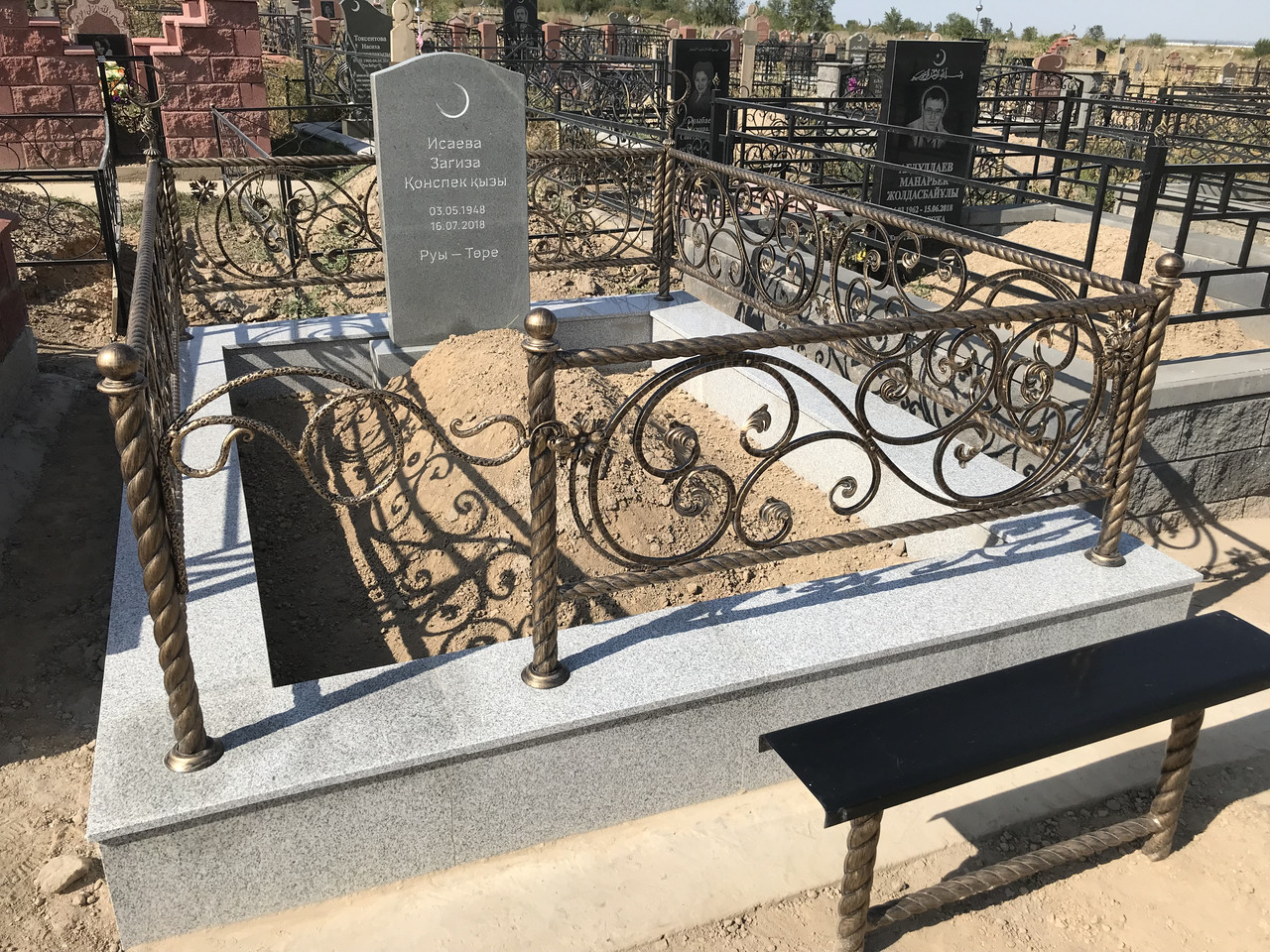 Мусульманская могила строительство на кладбище