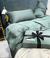 Комплект однотонного постельного белья размера king-size из тенселя
