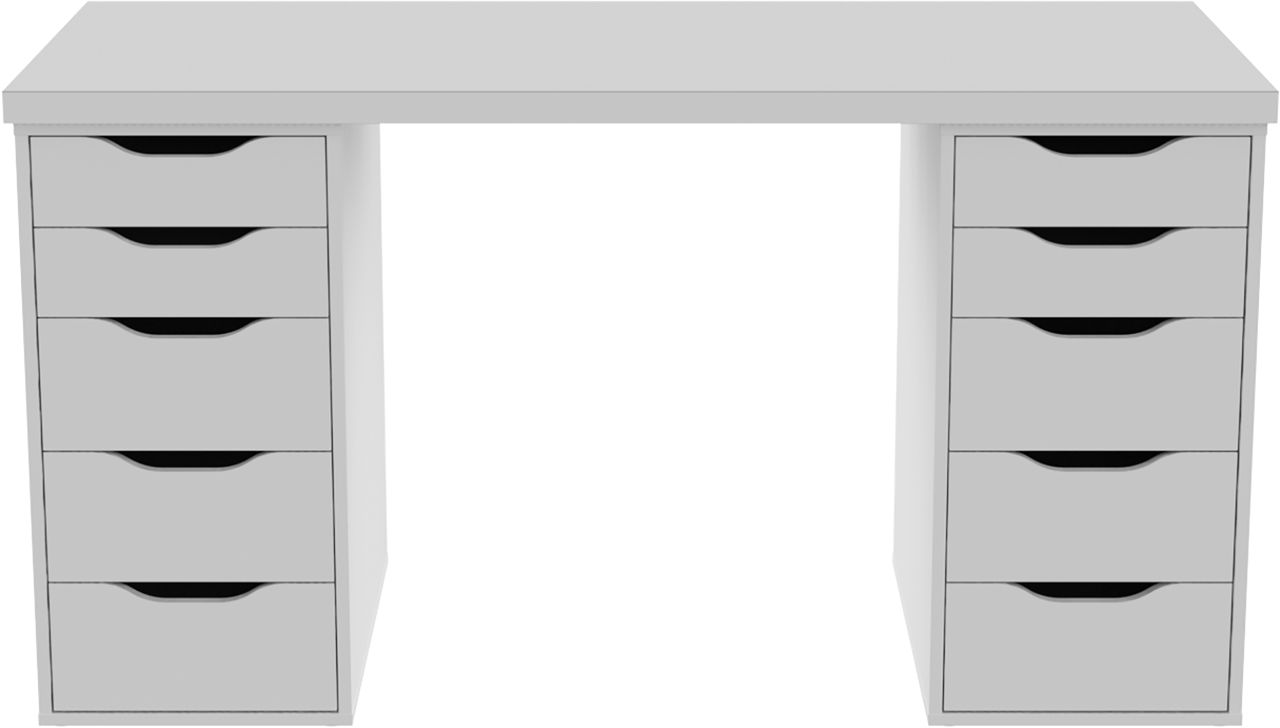 Стол письменный Ингар 2/55 белый 140x55x75 см