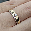 Золотое кольцо с фианитом 1.95 гр.17.5 р. ж/з 585 проба, фото 10