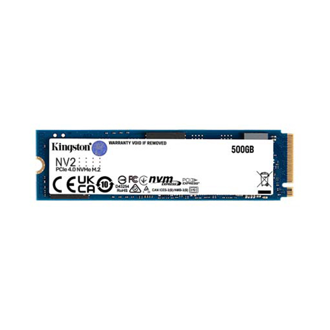 Твердотельный накопитель SSD Kingston NV2 SNV2S/500G M.2 NVMe PCIe 4.0x4 - фото 1 - id-p112710004