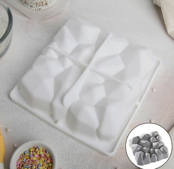 Форма силиконовая для муссовых десертов и выпечки Доляна «Диамант»