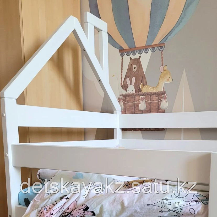 Детская кровать Софа Домик с ящиками и матрацем - фото 6 - id-p112715540