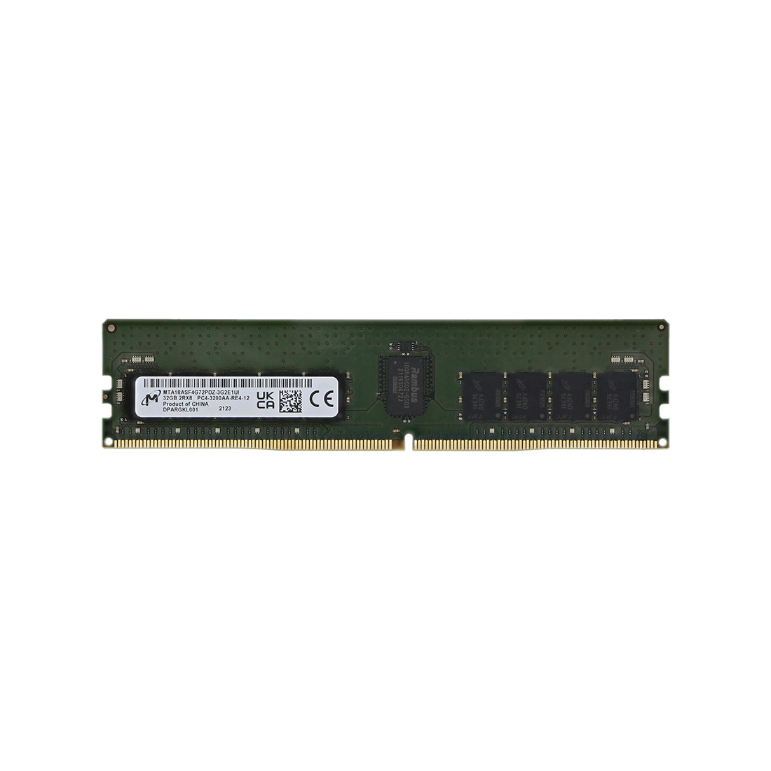 Модуль памяти Micron DDR4 ECC RDIMM 32GB 3200MHz MTA18ASF4G72PDZ-3G2 - фото 2 - id-p112713120