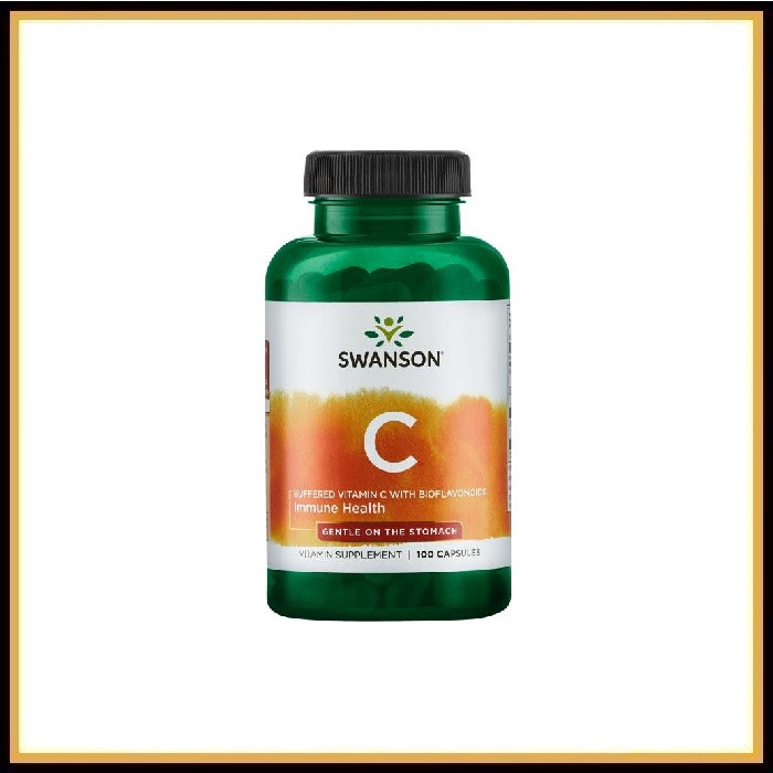 Буферизованный витамин Swanson Vitamin C, 100 капсул