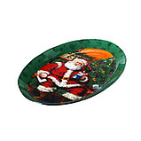 Блюдо овальное Доляна «Счастливый Санта», 29,5×20,3×2,1 см, фото 2