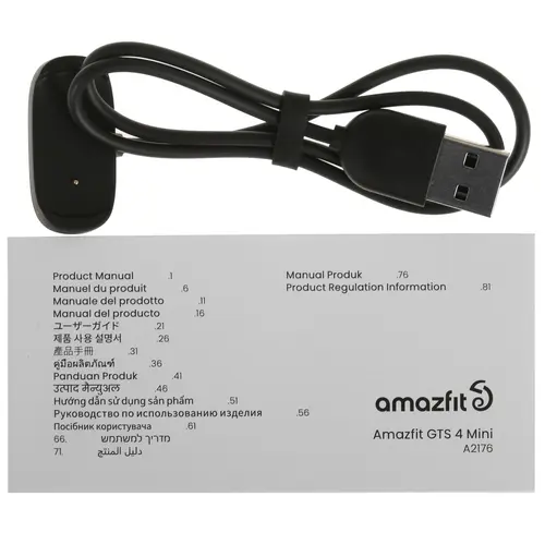 Смарт-часы Amazfit GTS 4 mini Midnight Black (A2176) черный - фото 2 - id-p112715822