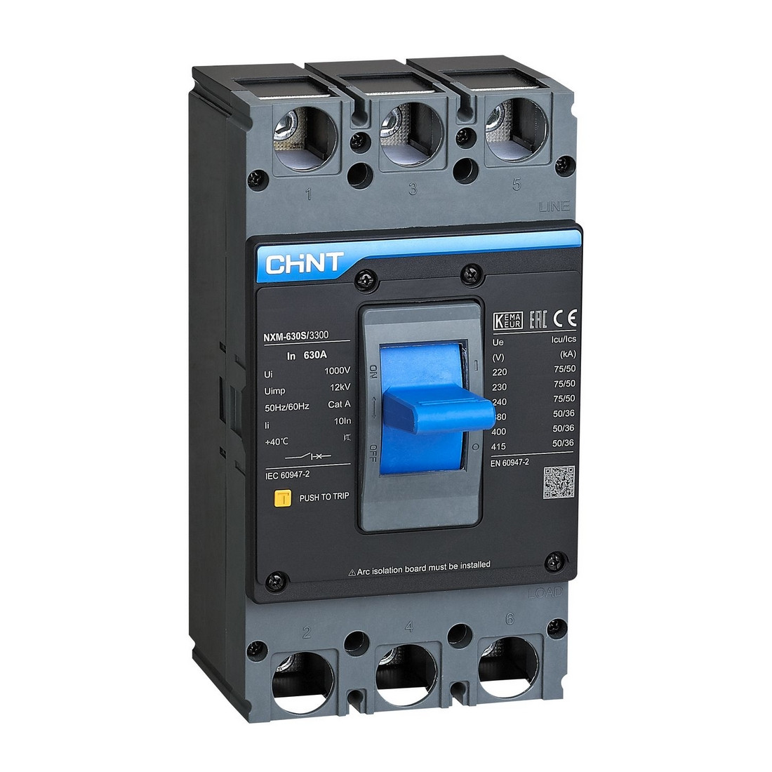 Автоматический выключатель CHINT NXM-630S/3Р 400A 50кА - фото 1 - id-p112714192