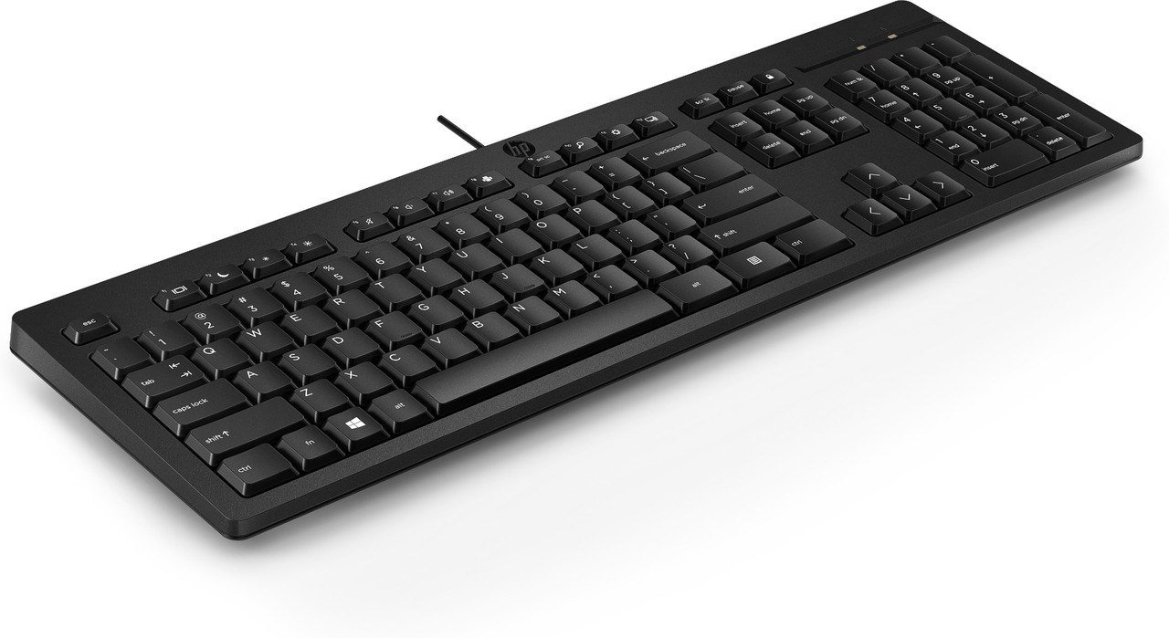 Клавиатура проводная HP 125 USB Wired Keyboard (266C9A6) черный - фото 3 - id-p112718864