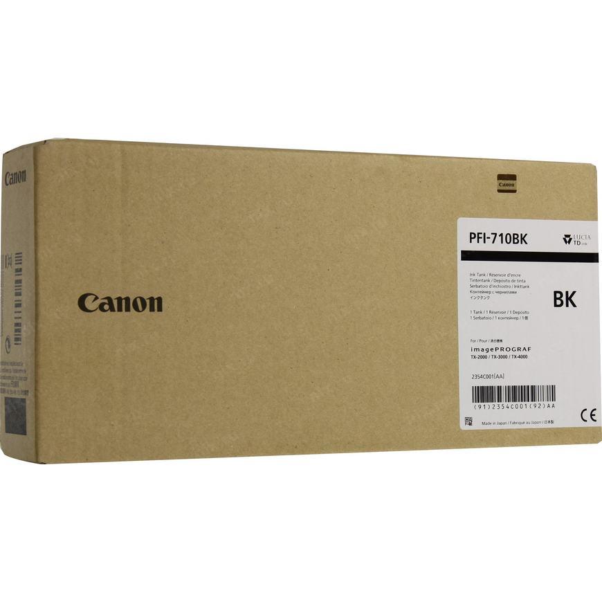 Картридж струйный Canon PFI-710BK (2354C001) черный пигментный - фото 1 - id-p112719873