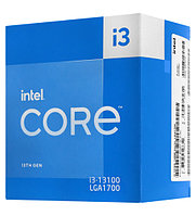 Салқындатқышы бар Intel Soge i3-13100 BOX процессоры (BX8071513100) сұр
