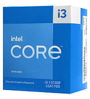 Процессор Intel Сore i3-13100F BOX с кулером (BX8071513100F) серый