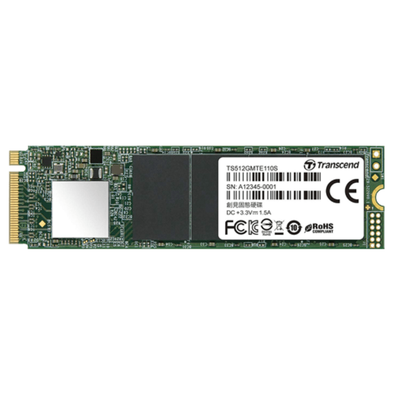 512 ГБ SSD диск Transcend MTE110S (TS512GMTE110S) зеленый - фото 1 - id-p112716093
