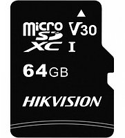 64 ГБ Карта памяти microSDHC Hikvision HS-TF-C1/64G черный