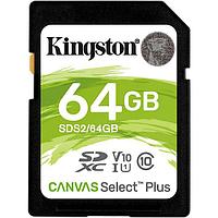 64 ГБ Карта памяти Kingston Canvas Select Plus SDXC (SDS2/64GB) черный