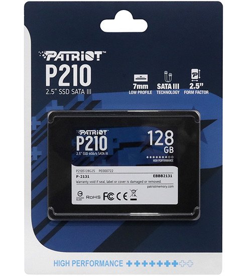 128 ГБ SSD диск Patriot P210 (P210S128G25) черный - фото 2 - id-p112718671