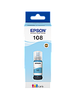 Чернила Epson 108 EcoTank (C13T09C54A) светло-голубой