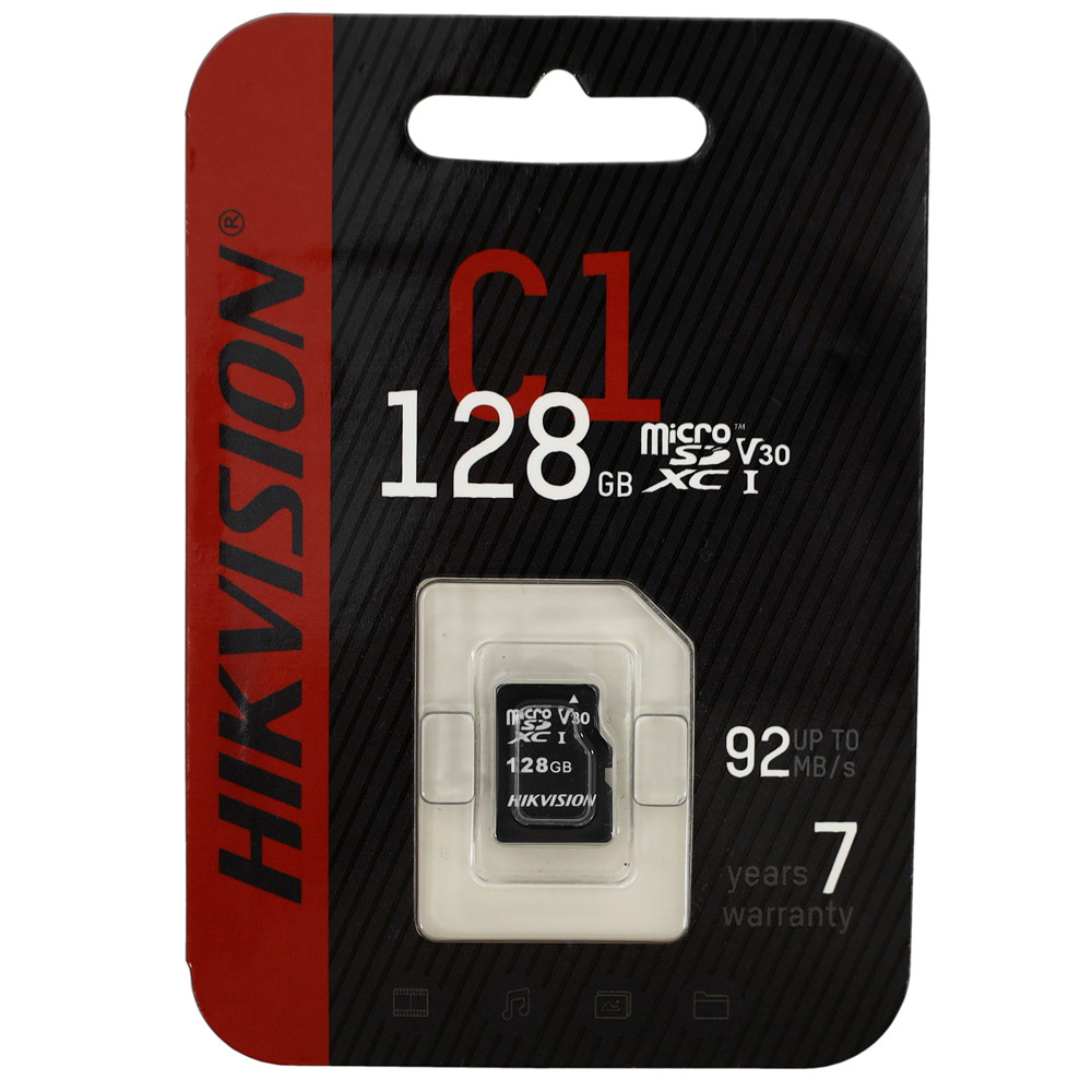 128 ГБ Карта памяти Hikvision microSDXC (HS-TF-C1/128G) черный - фото 1 - id-p112716503