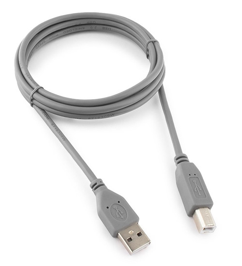 Кабель USB Type A - USB Type B Cablexpert CCP-USB2-AMBM-6G 1.8м серый - фото 1 - id-p112717754