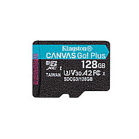 128 ГБ Карта памяти Kingston Canvas Go! Plus microSDXC (SDCG3/128GBSP) черный