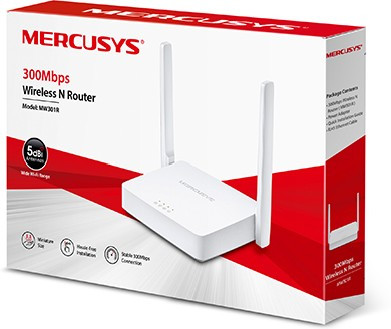 Wi-Fi роутер Mercusys MW301R белый - фото 3 - id-p112716617