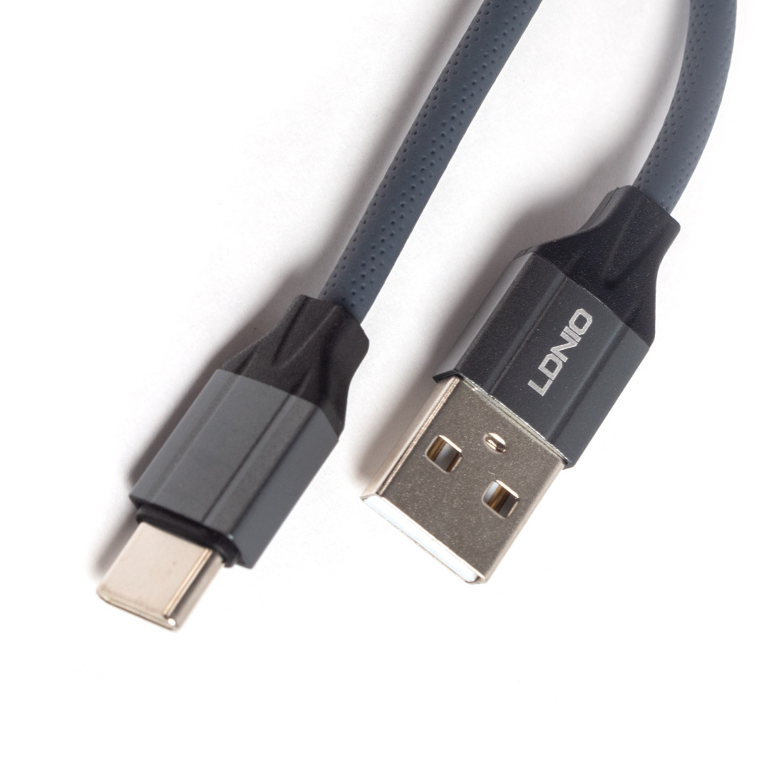 Интерфейсный кабель LDNIO Type-C LS441 TPE Алюминий 1м Серый - фото 1 - id-p112708269