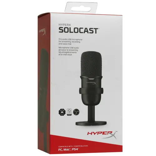 Микрофон HyperX SoloCast (4P5P8AA) черный - фото 2 - id-p112718062