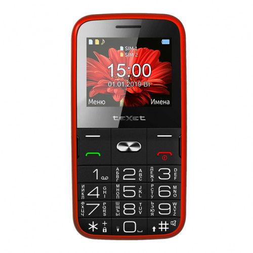 Мобильный телефон Texet TM-B227 (126865) красный - фото 1 - id-p112718281