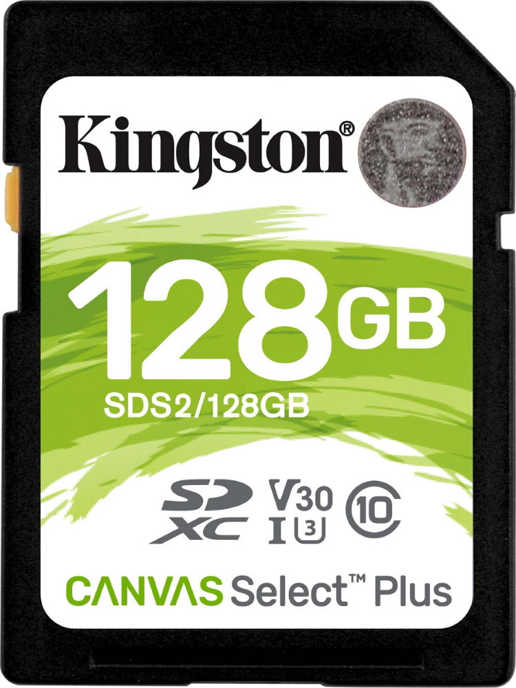 128 ГБ Карта памяти Kingston Canvas Select Plus SDXC (SDS2/128GB) черный - фото 1 - id-p112717062