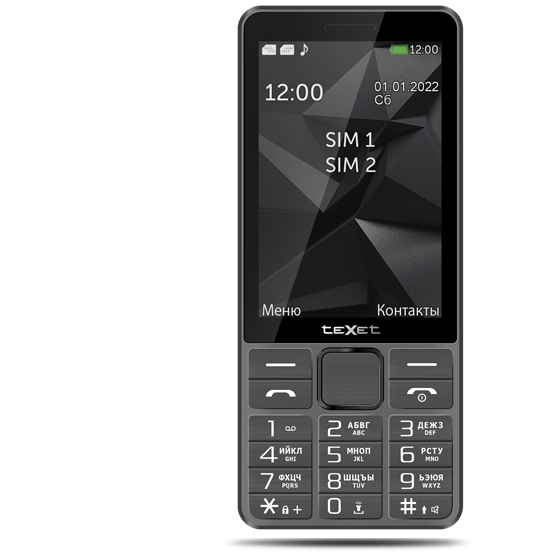 Мобильный телефон Texet TM-D324 серый - фото 4 - id-p112718291