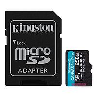 256 ГБ Карта памяти Kingston Canvas Go! Plus microSDXC (SDCG3/256GB) + адаптер черный