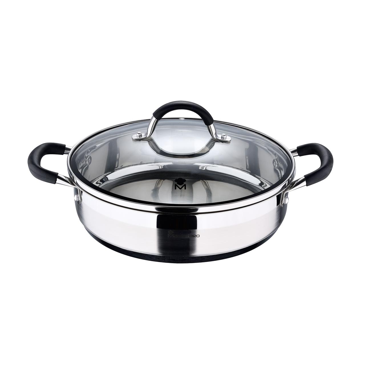 Кастрюля Bergner Foodies MP (BGMP-1503-BK) стальной 3.8 л - фото 1 - id-p112718328