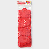 Форма силиконовая для леденцов Доляна «Дед Мороз», 36×12 см, 4 ячейки, с палочками, цвет МИКС, фото 6