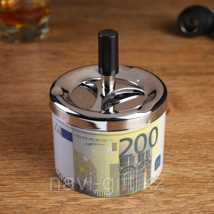 Пепельница бездымная "200 евро", 12.5 х 9 см - фото 1 - id-p112721842