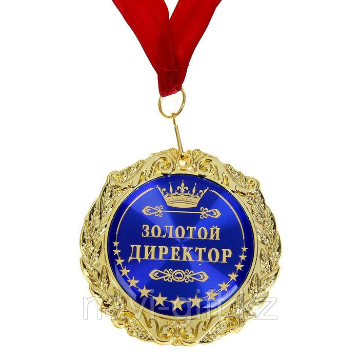 Медаль в бархатной коробке «Золотой директор», d=7 см - фото 2 - id-p112721854