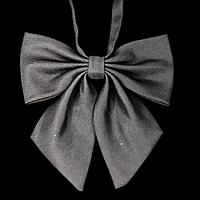 Японский галстук бабочка черный