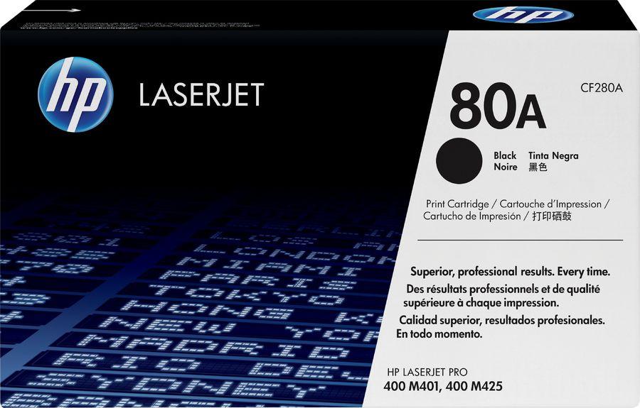 Картридж лазерный HP 80A (CF280A) черный - фото 1 - id-p112719223