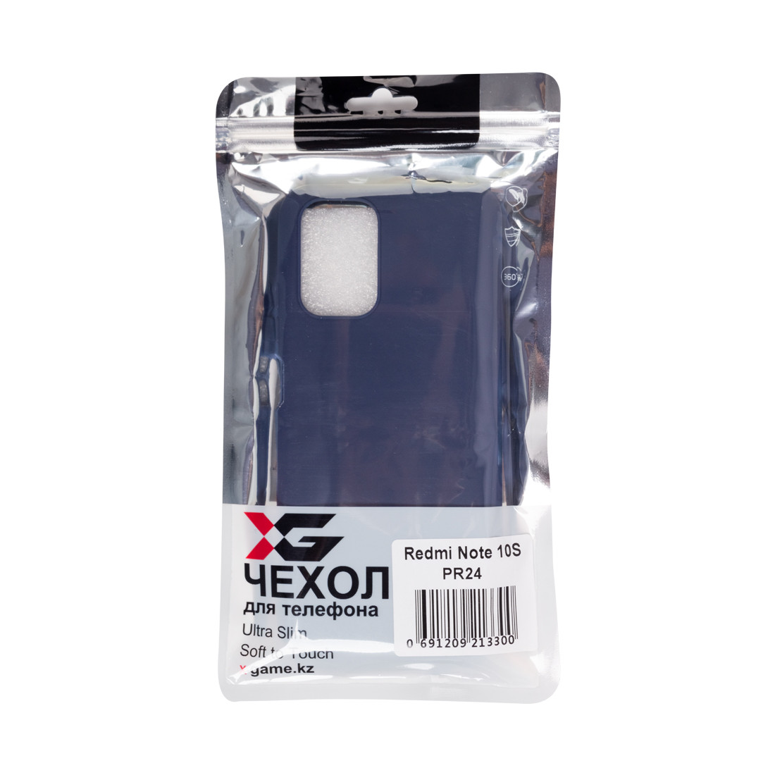 Чехол для телефона X-Game XG-PR24 для Redmi Note 10S TPU Тёмно-синий - фото 3 - id-p112707655
