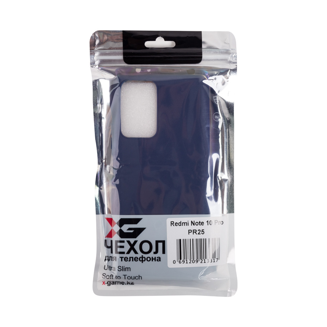Чехол для телефона X-Game XG-PR25 для Redmi Note 10 Pro TPU Тёмно-синий - фото 3 - id-p112707658