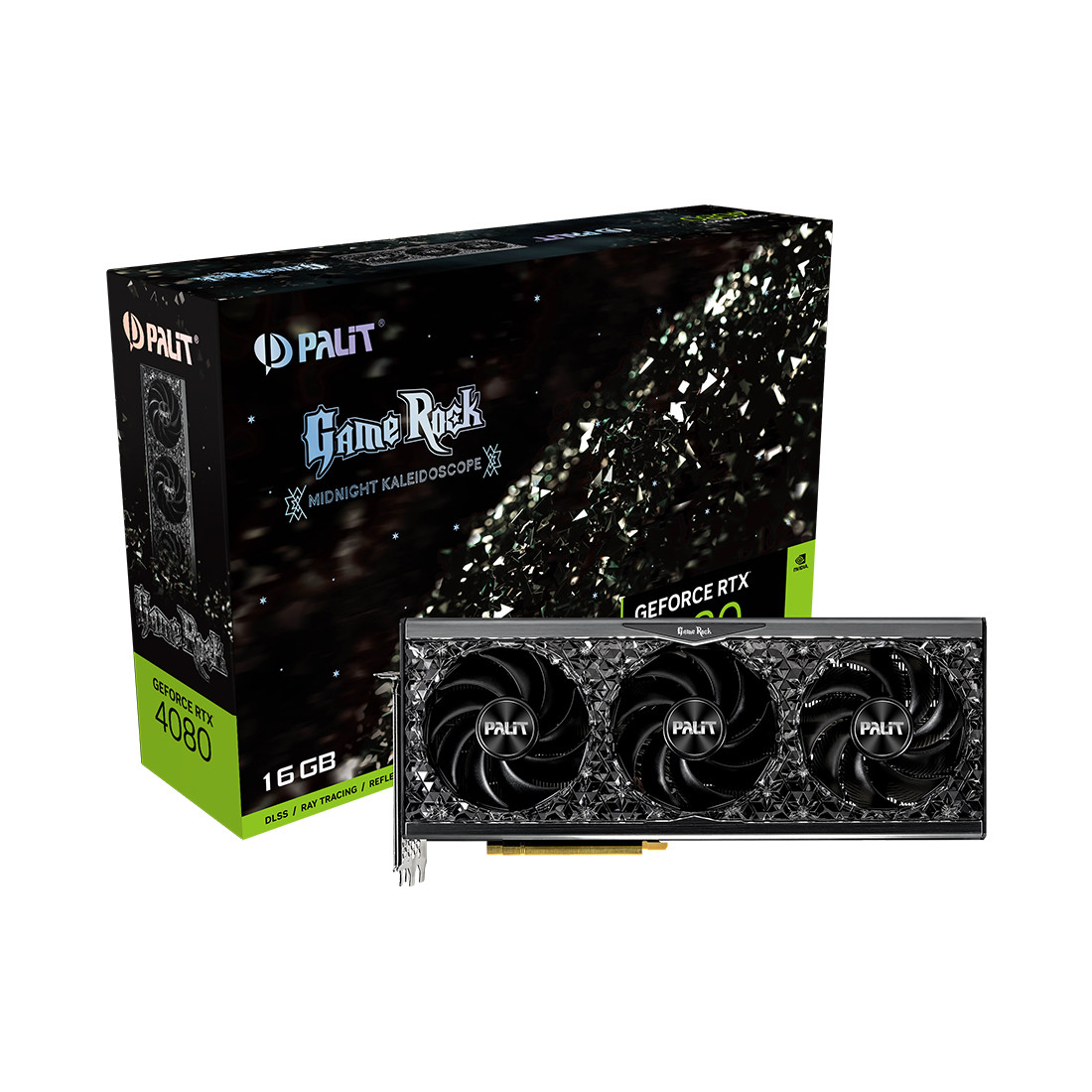 Видеокарта Palit GeForce RTX 4080 GameRock (NED4080019T2-1030G) черный - фото 3 - id-p112719334